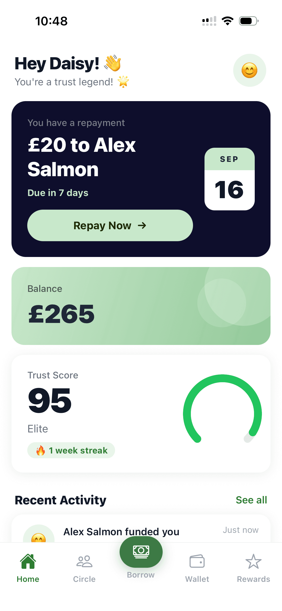 Slide app — Home